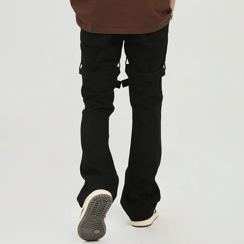 Unisex Classic Denim Jeans Loose Fit Daily Outdoor Wear - Image 5