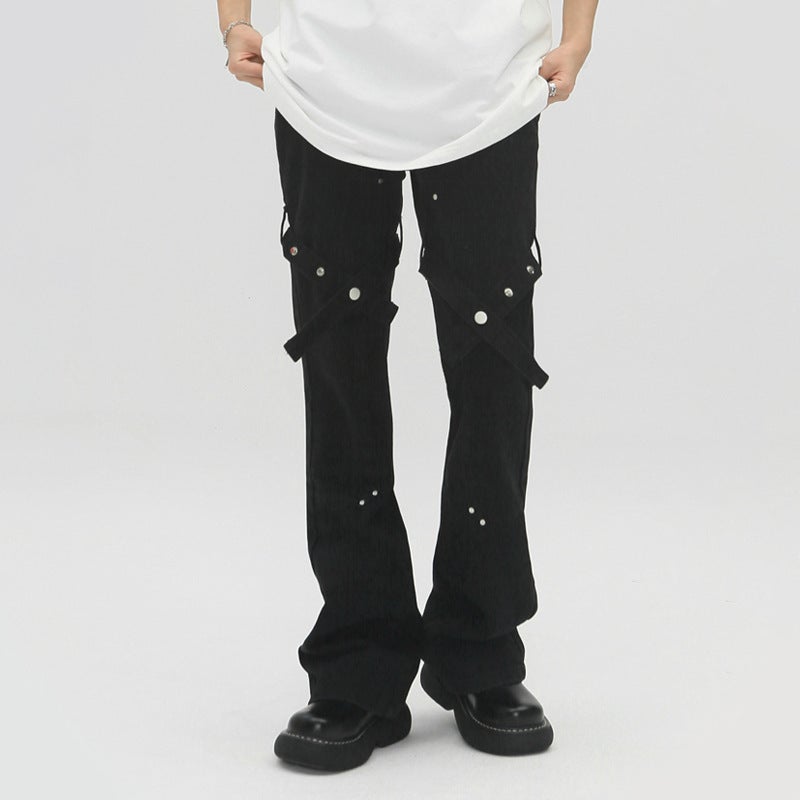 Unisex Classic Denim Jeans Loose Fit Daily Outdoor Wear - Image 3