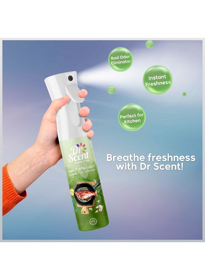 Dr Scent - Dr Scent Cooking Odor Eliminator Fabric Spray With Notes of Lime, Lemon and Mandarin - 300ml - Image 1