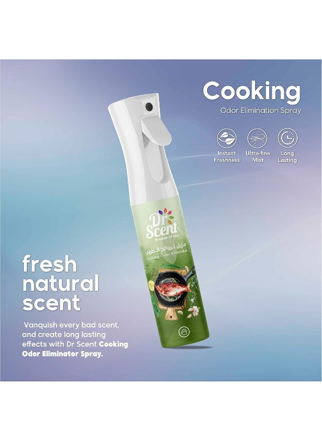 Dr Scent - Dr Scent Cooking Odor Eliminator Fabric Spray With Notes of Lime, Lemon and Mandarin - 300ml - Image 1