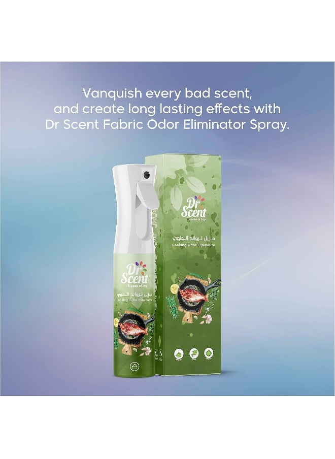 Dr Scent - Dr Scent Cooking Odor Eliminator Fabric Spray With Notes of Lime, Lemon and Mandarin - 300ml - Image 1