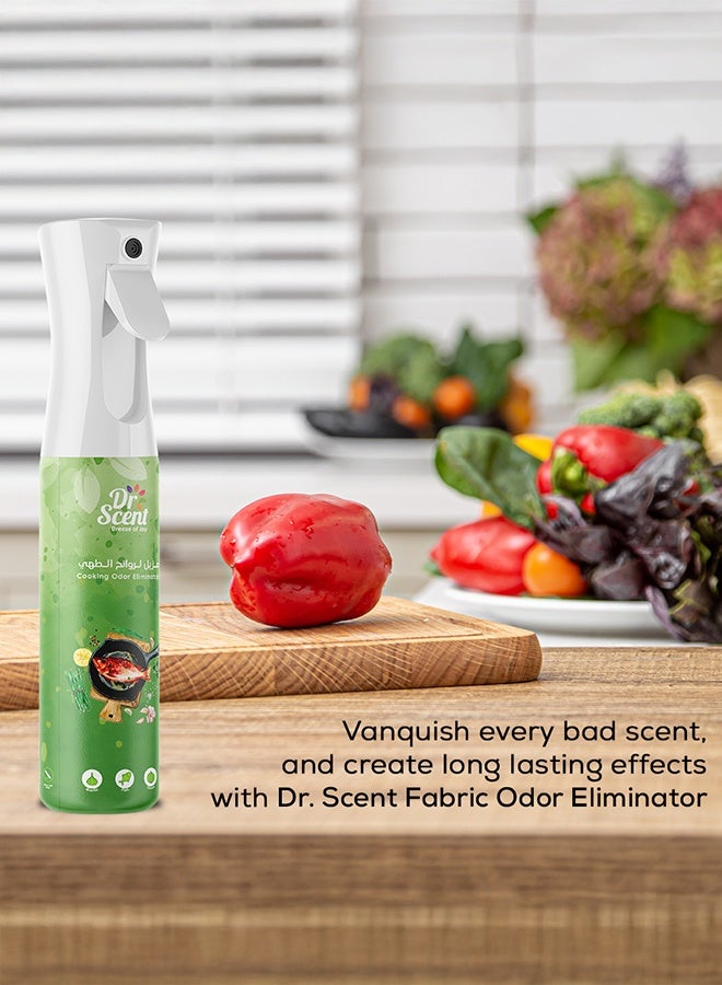 Dr Scent Odor Eliminator Fabric Spray - Tackle even the toughest smells of smoke, cooking odors, and pet smells. (Cooking) 300 ml - Image 3