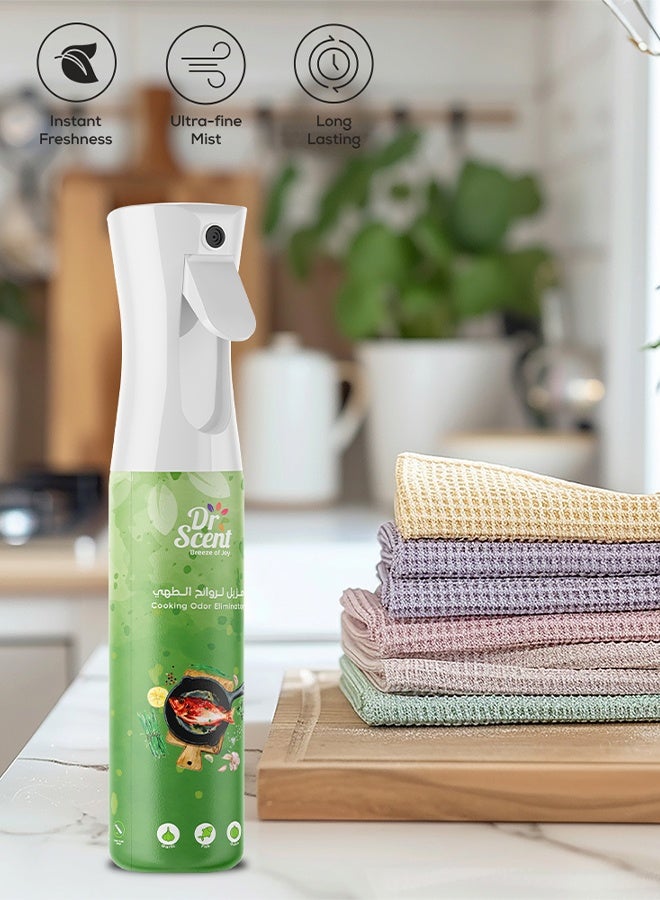 Dr Scent Odor Eliminator Fabric Spray - Tackle even the toughest smells of smoke, cooking odors, and pet smells. (Cooking) 300 ml - Image 5