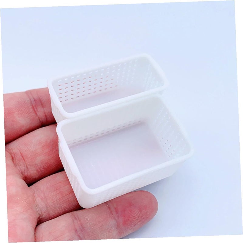 Miniature Storage Basket Set For Dollhouse Decor Natural Woven Wide And Narrow Tiny Baskets - Image 5