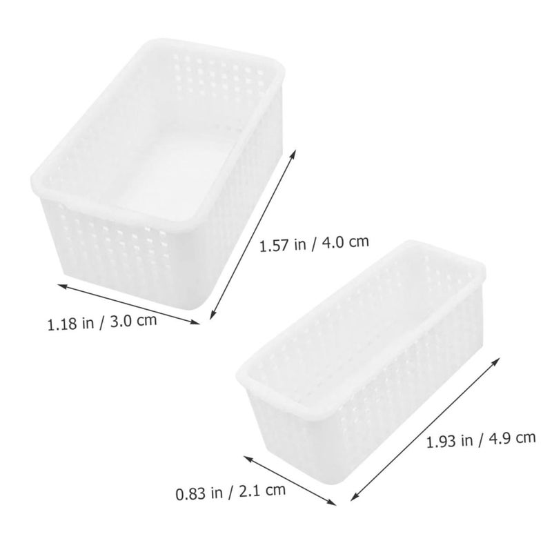 Miniature Storage Basket Set For Dollhouse Decor Natural Woven Wide And Narrow Tiny Baskets - Image 3