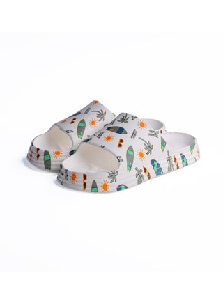 Onda Waves "PK5" Kids Slide Slipper Summer  Print, Lightweight & Comfortable - White -  31 - pzsku/Z3F9927E4256B87D13DAAZ/45/1747225669/2118e16e-a38d-482a-a8b8-55edb86da3fe