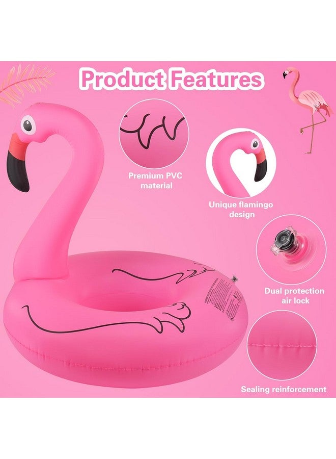 ANNIE Inflatable Flamingo Pool Floats,Flamingo Swimming Pool Tubes,42 Inches Summer Lake Beach Floaties Swimming Pool Rings for Adults Water Entertainment
