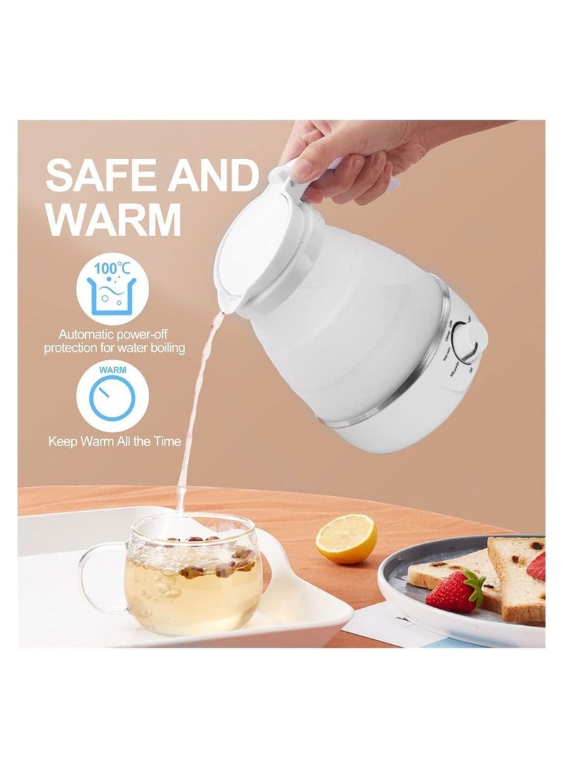 Y&D Foldable Electric Kettle, Mini 600ml with 5 Adjustment Modes, Detachable Power Supply, Kettle for Hiking Camping and Indoor Food Grade Silicone - Image 3