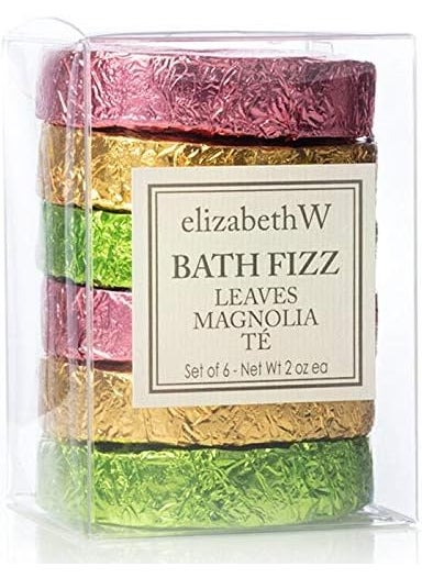 elizabeth W Leaves Magnolia and Te Bath Fizzers  Set of 6 