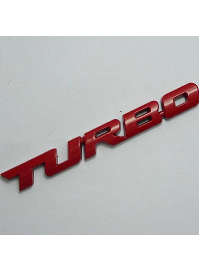 نيبمينينت ملصق رائع للسيارة بتصميم عبارة "Turbo" بنمط ثلاثي الأبعاد - Image 1