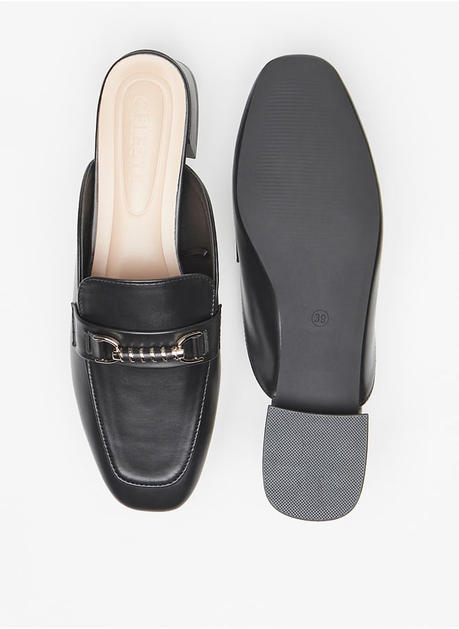 Celeste - Women's Embellished Slip-On Mules - Image 1