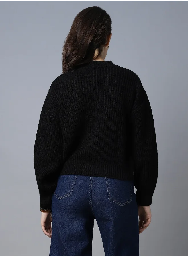 هاي ستار Women Black Sweater