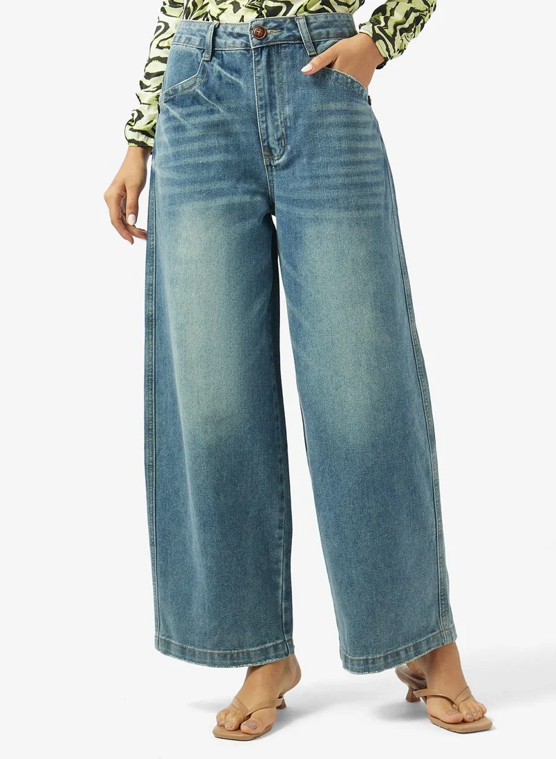 Ginger Mid Rise Straight Fit Jeans