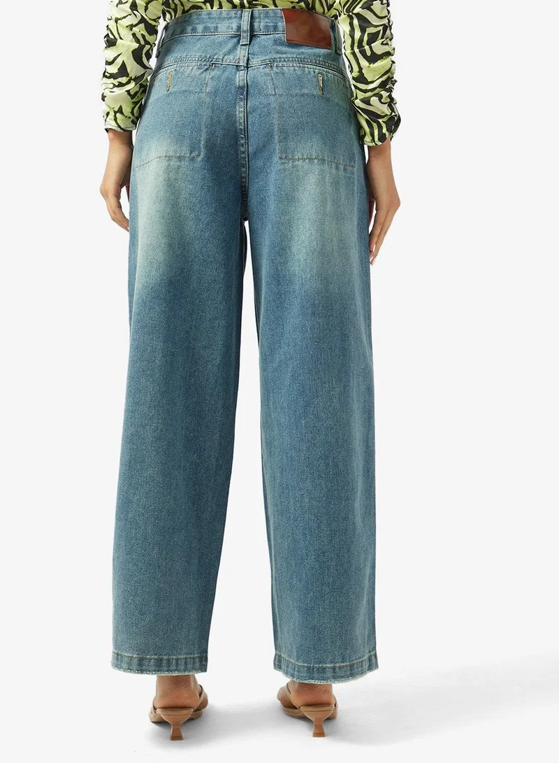 Ginger  Mid Rise Straight Fit Jeans for Women | Best Price UAE