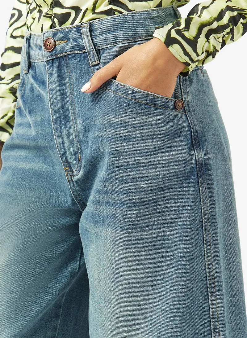 Ginger  Mid Rise Straight Fit Jeans for Women | Best Price UAE