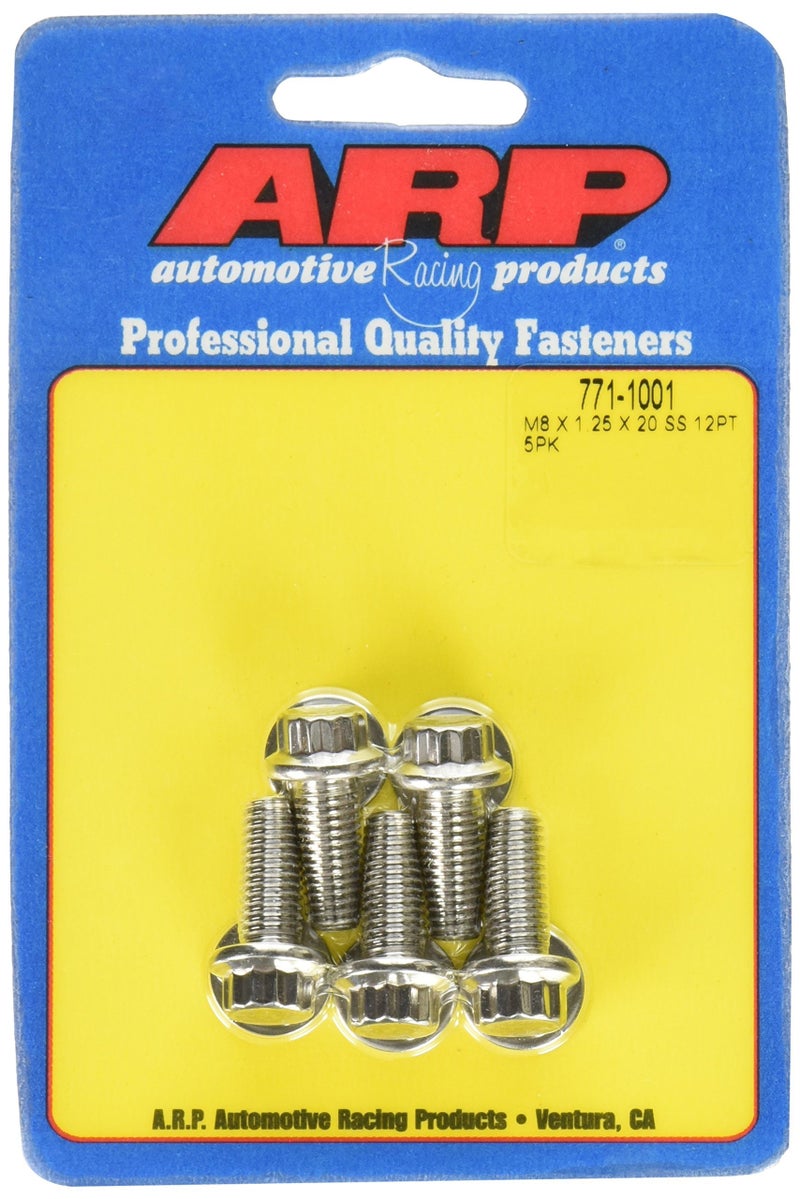 ARP 771-1001 ("8mm x 1.25" x 20") 12-Point Stainless Steel Bolt Kit - 5 Piece - Image 3