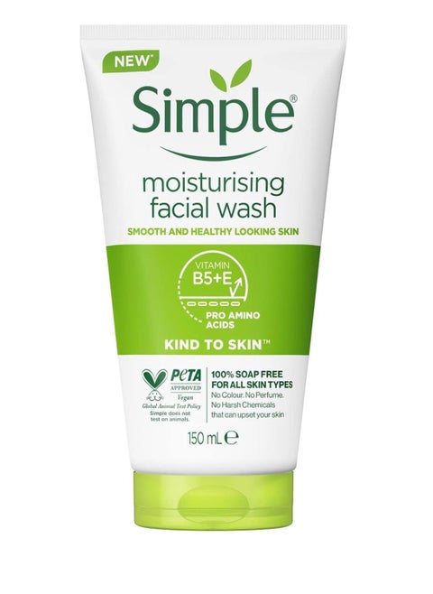Simple Moist Foam Face Wash, 150 ml, single unit