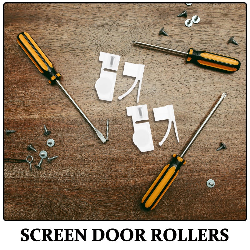 10pcs Sliding Screen Door Roller Replacement Kit For Patio Doors And Wheels For Smooth Ideal For Screen Door Repair And Maintenance - Image 2
