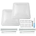 caqeg 2 Pack 14 Universal Roof Vent Cover Vent Lid Replacement for RV Trailer Camper Motorhome Roof Vent Cover White - Image 2