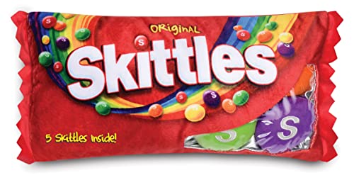 iscream Skittles Package 16 x 85 Pillow Set with Mini Skittles Candy Pillows