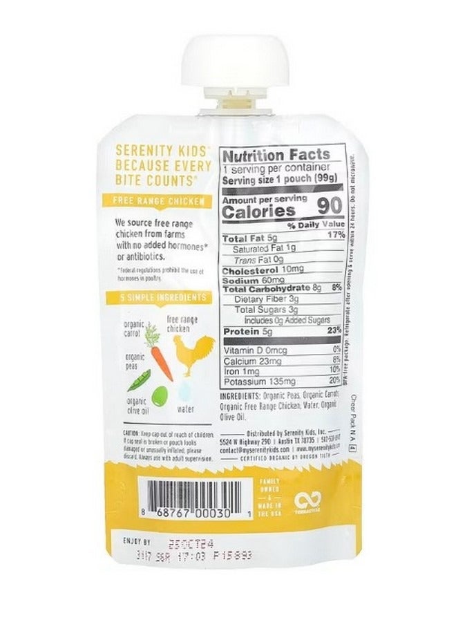 SERENITY KIDS Chicken with Peas and Carrots 6 Months 3.5 oz 99 g - Image 2