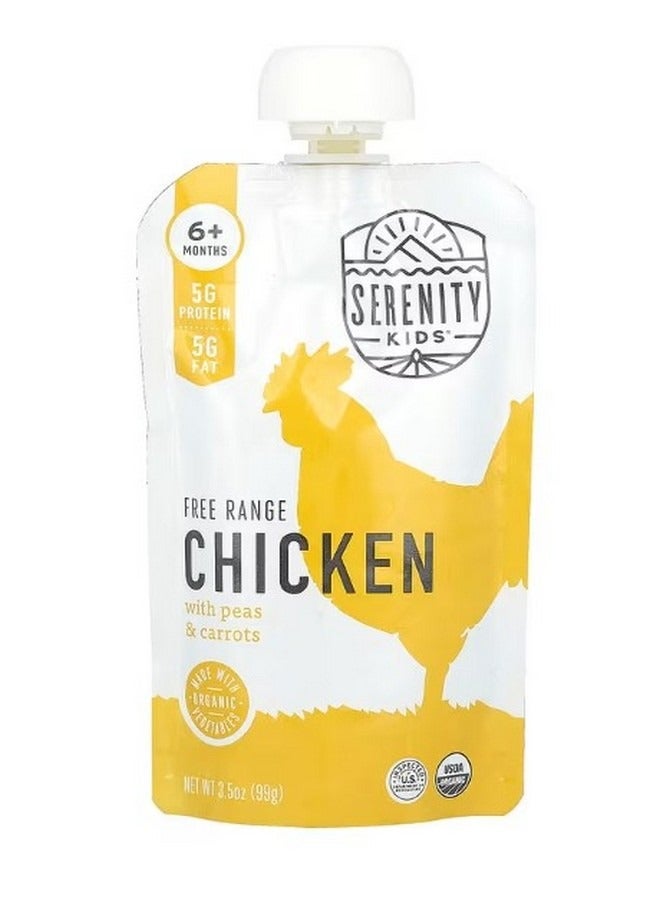 SERENITY KIDS Chicken with Peas and Carrots 6 Months 3.5 oz 99 g - Image 1