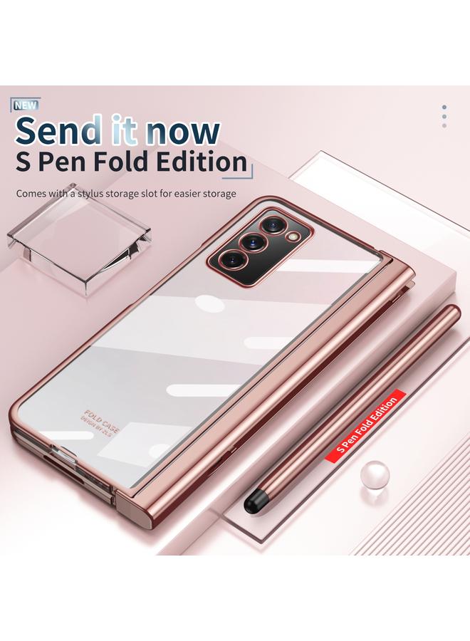 اس-توب جراب لهاتف Samsung Galaxy Z Fold2 5G مزود بمفصلة مطلية بالكهرباء مع قلم - Image 3