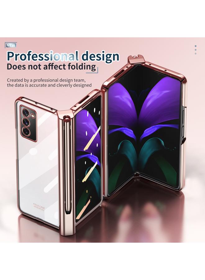 اس-توب جراب لهاتف Samsung Galaxy Z Fold2 5G مزود بمفصلة مطلية بالكهرباء مع قلم - Image 5
