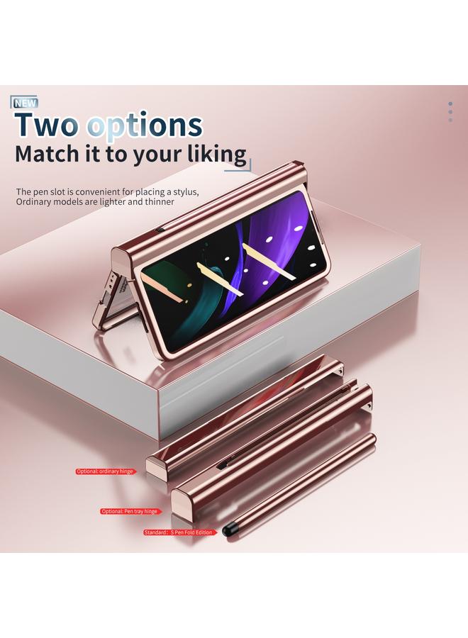 اس-توب جراب لهاتف Samsung Galaxy Z Fold2 5G مزود بمفصلة مطلية بالكهرباء مع قلم - Image 4