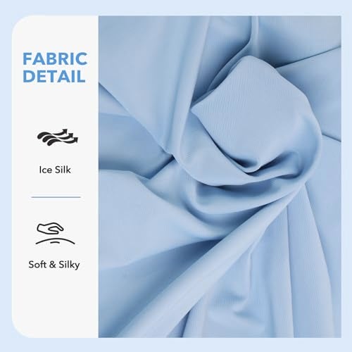 UXIETIN Cervical Pillow Case Compatible with Donama(Only for Standard Size),Comfortable and Breathable Pillowcase for Cervical Pillow,Pillow Case Only,Pillow Not Included,1PC (Blue) - Image 2