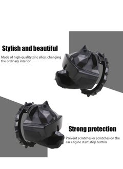 Y&D Bully Dog Car One Key Start Button Cover, Ignition Engine Push to Accessories, Cool Interior Decor Stickers, Suitable for SUV Truck (Black)  - Image 3