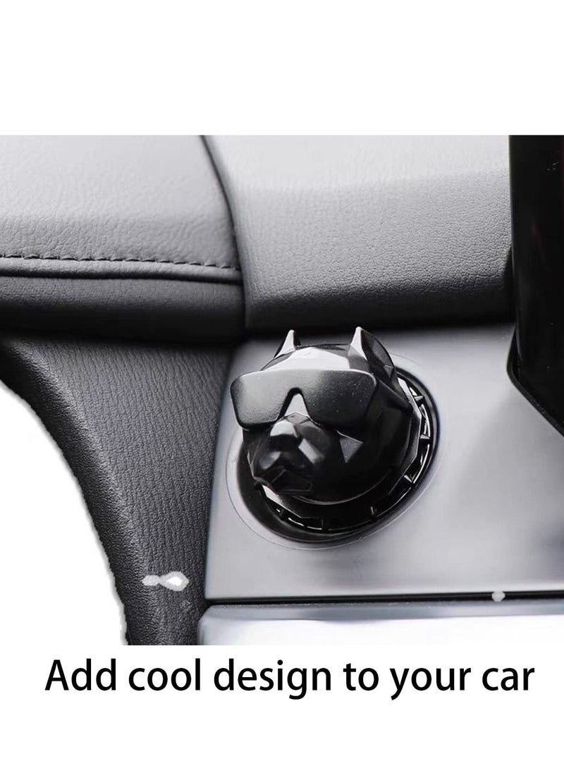 Y&D Bully Dog Car One Key Start Button Cover, Ignition Engine Push to Accessories, Cool Interior Decor Stickers, Suitable for SUV Truck (Black)  - Image 5