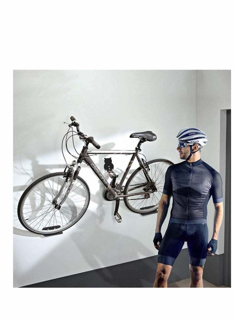 SOLARAE Bicycle Wall Mount, 3 in 1 Bike Rack Wall Mounted Hanger Pedal Hook Wheel, Heavy Duty Bicycle Racks Pedal Hook for Bike Hook Storage - Image 4