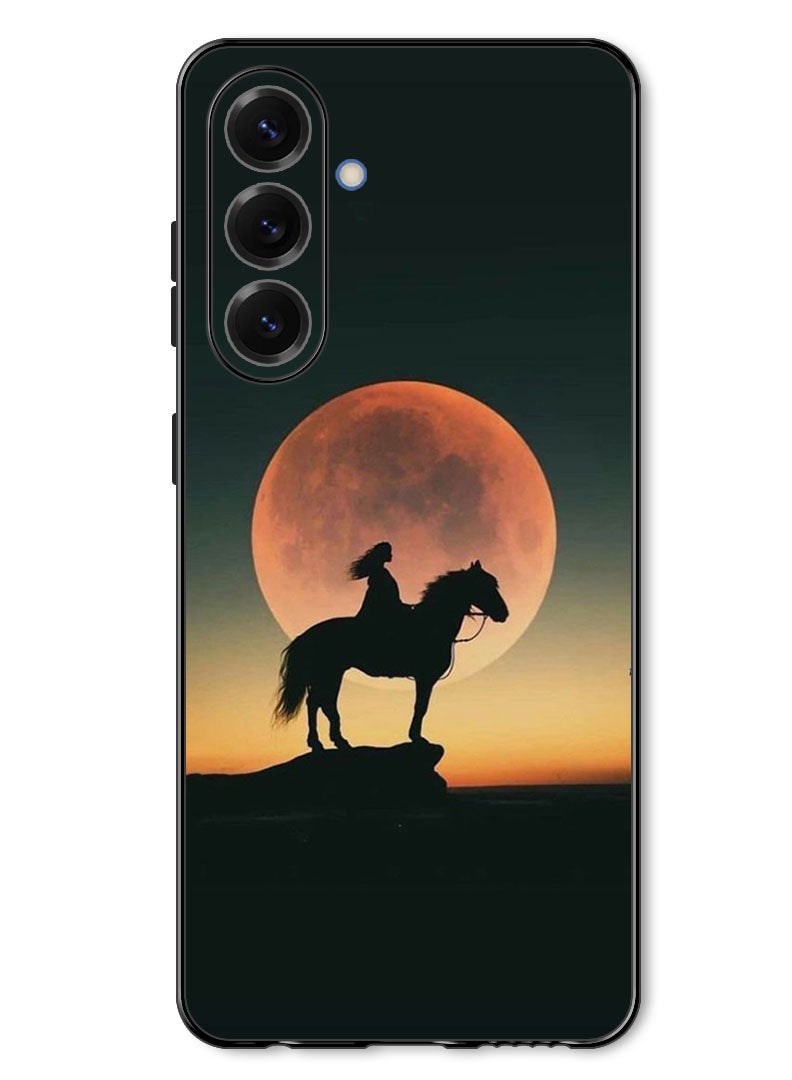 Theodor Case Compatible with Samsung Galaxy A37 Protection Shockproof Bumper Cover Majestic Horse Sunset - Image 1