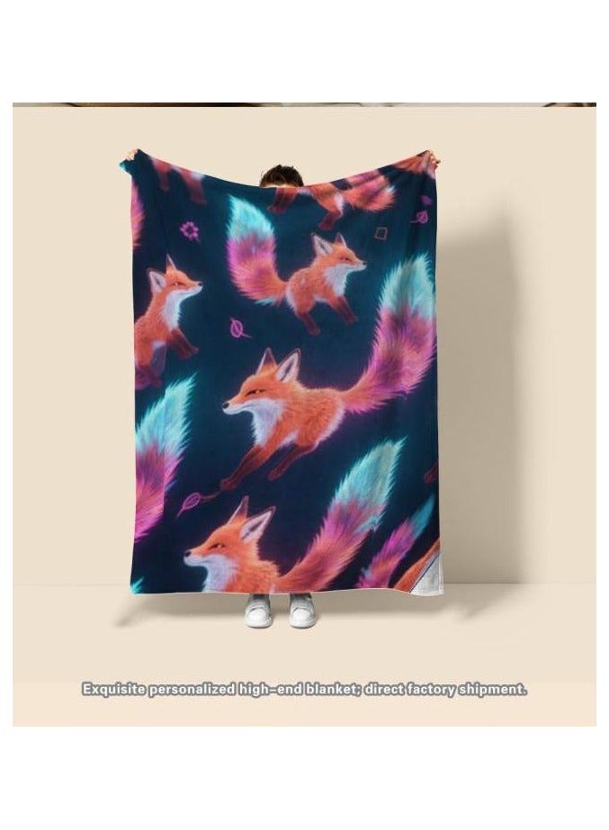 general Children's or student cartoon flannel thin blanket (warm and comfortable, suitable for sleep, games) 100cm*150cm - 1165 - Image 1