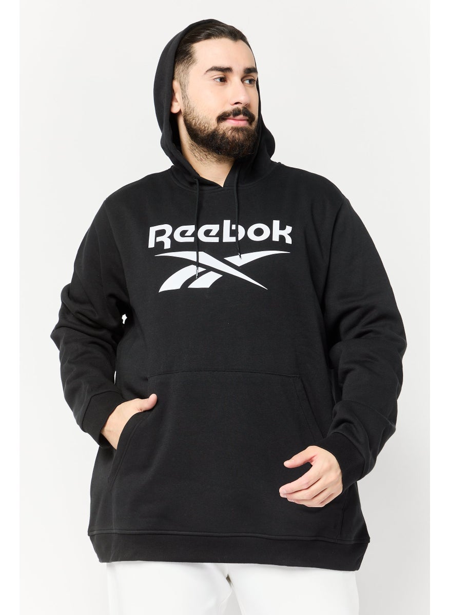 Reebok Men Sportswear Fit Long Sleeve Outdoor Hoodie, Black  - Image 1