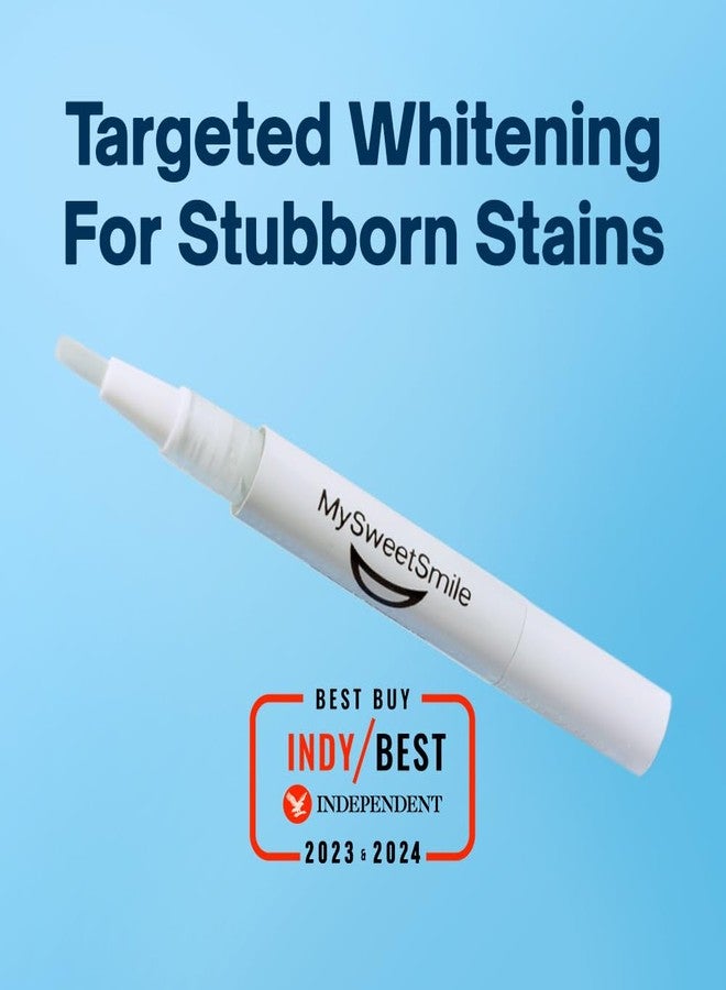 MySweetSmile Precision Whitening Pen – Whiter Smile in 10 Minutes – Targets Stains On Crooked & Crowded Teeth – Dentist-Approved & Enamel-Safe – IndyBest Award-Winning Brand – Fresh Mint Flavour - Image 2