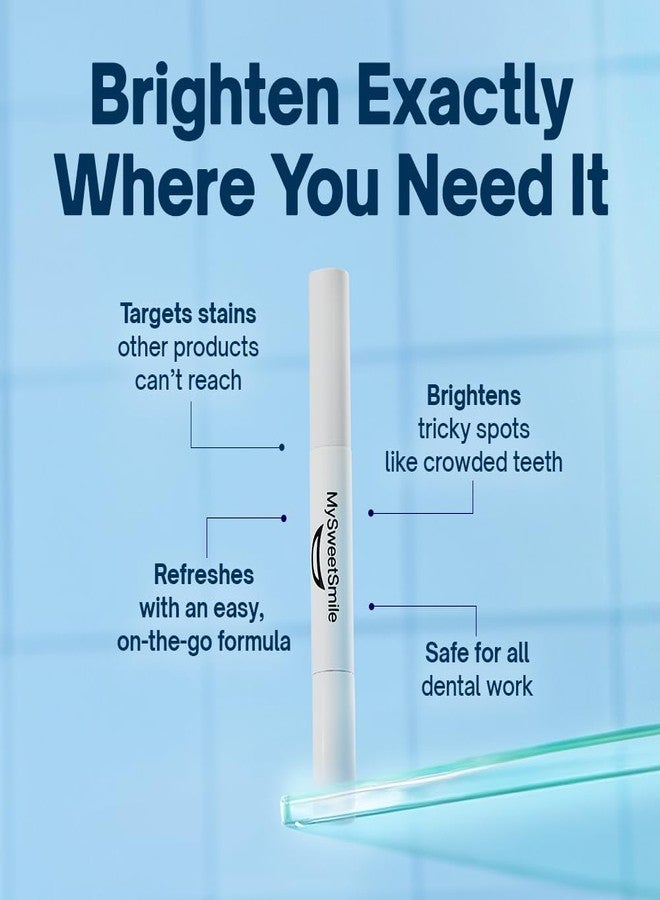 MySweetSmile Precision Whitening Pen – Whiter Smile in 10 Minutes – Targets Stains On Crooked & Crowded Teeth – Dentist-Approved & Enamel-Safe – IndyBest Award-Winning Brand – Fresh Mint Flavour - Image 5