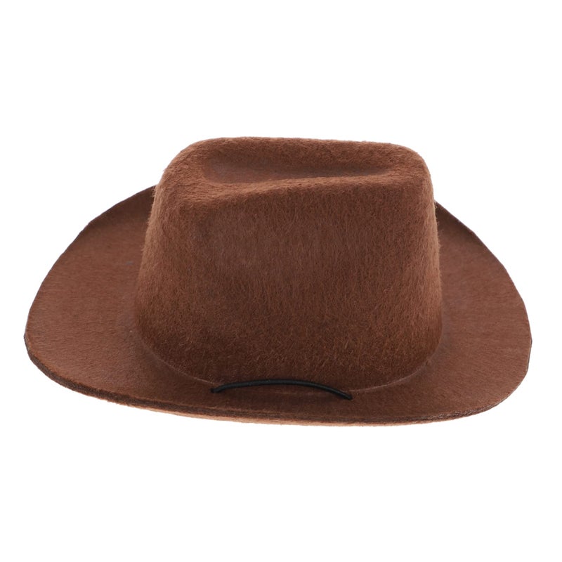 Western Cowboy Hat For Dogs Cats Halloween Party Photography Comfortable Elastic Strap Durable Non Woven Material - Image 2