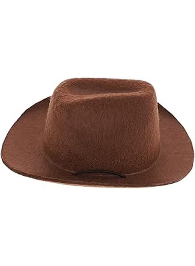 Western Cowboy Hat For Dogs Cats Halloween Party Photography Comfortable Elastic Strap Durable Non Woven Material - Image 1