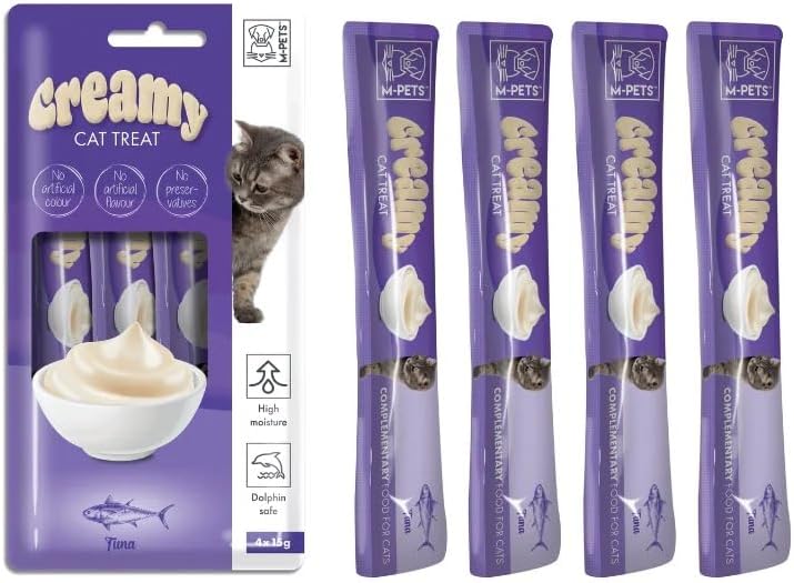 M-Pets MP Pet Creamy Treat with Tuna, 4 x 15 g - Image 1