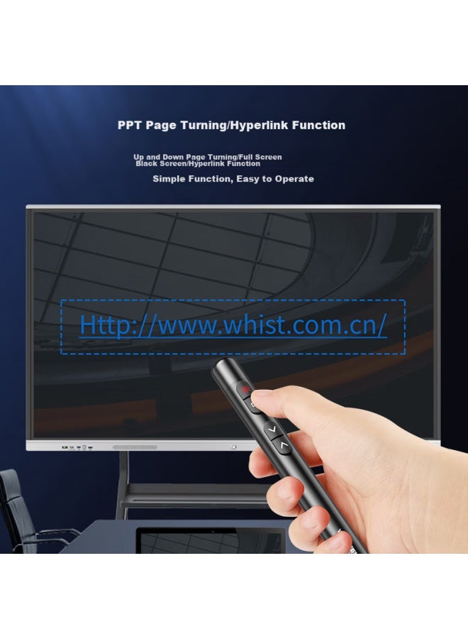 Whist 199 Page Turning Pen Green Light Lcd Screen Charging Laser Pen Teacher Teaching Projector Pen Ppt Courseware Page Turner Support Xibo Whiteboard Touch Lecture Pen Extendable Teaching Whip - Image 3
