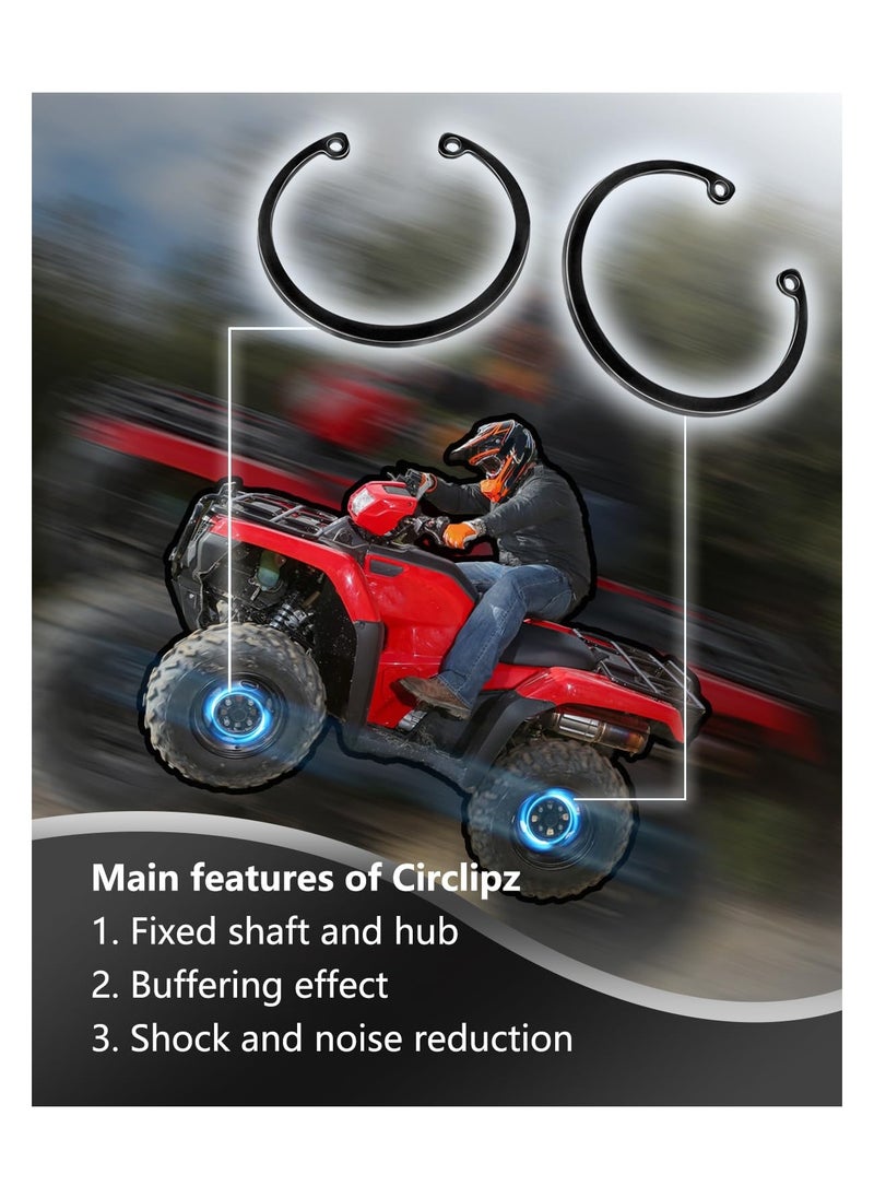 SYOSI - طقم محمل العجلة الأمامية الثقيلة لـ Honda Rancher 420 Rubicon 500 520 2014-2024 Foreman 500 520 2014-2024 استبدال 91051-HR3-A21 90651-HR3-A20 - Image 1