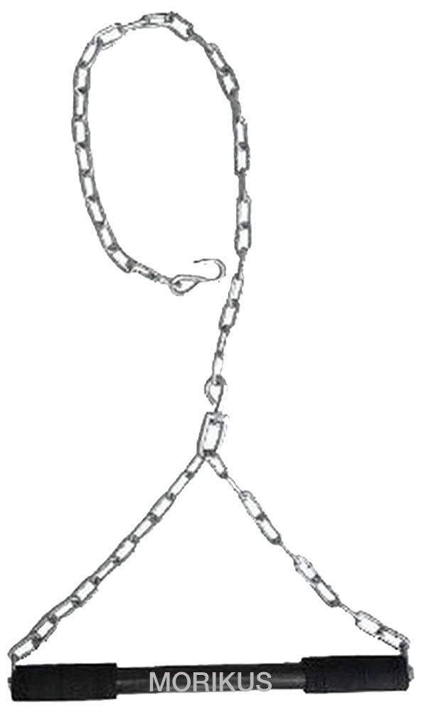 MORIKUS Chin up Bar, Steel Chin Up, Sangal Rod with Chain Hanging Rod ChinUp Bar, Height Increaser and Pull Exercise with Heavy Chain Rod and Foam Grip (6 FEET) - Image 3