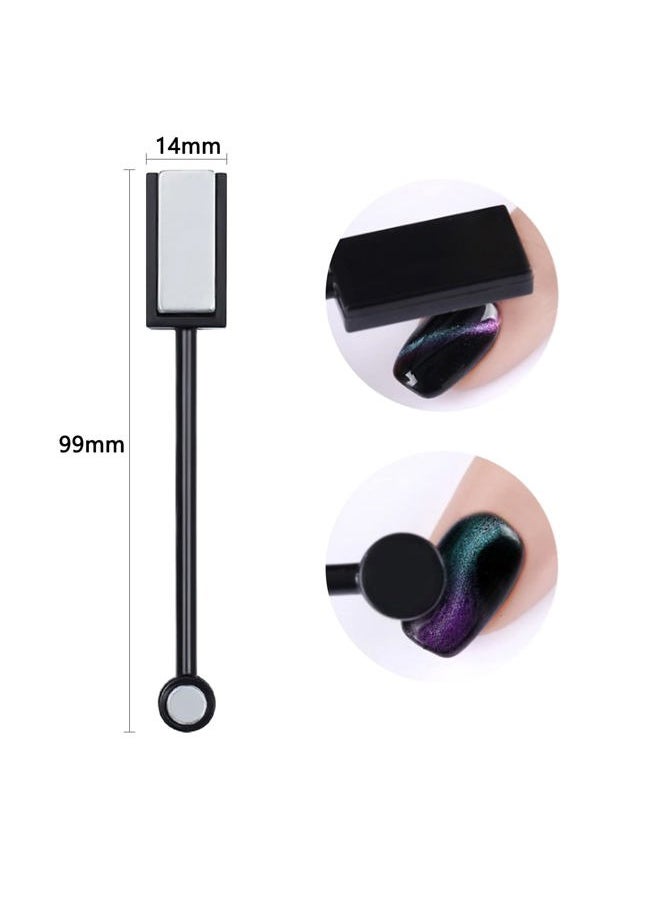 DANNEASY - 8pcs Nail Magnet Stick Magnetic Gel Polish Nail Polish Pens Nail Design Tools Nail Magnetic Stand Cat Eye Magnet for Nails Salon, Home DIY - Image 1