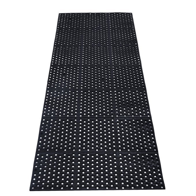 RUBBER FLOOR MAT WITH DRAINAGE HOLES 8267X3543 RESISTANT ANTIFATIGUE COMMERCIAL FLOOR MATS WITH NONSLIP BACKING HEAVY DUTY RUBBER DRAINAGE MAT FOR INDUSTRIAL KITCHEN