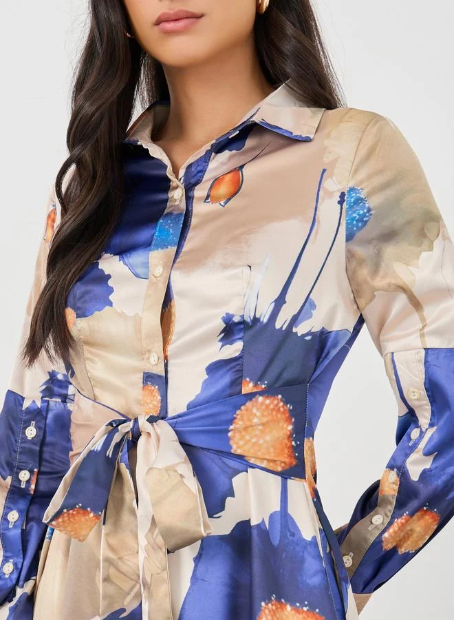 Styli Floral Print Dress