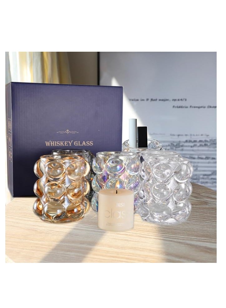 حامل فرش حواجب زجاجي بتصميم كرة الابداع الادبي من نورديك انس، حامل فرش مكياج لتزيين سطح المكتب بتصميم كوب شموع - Image 3