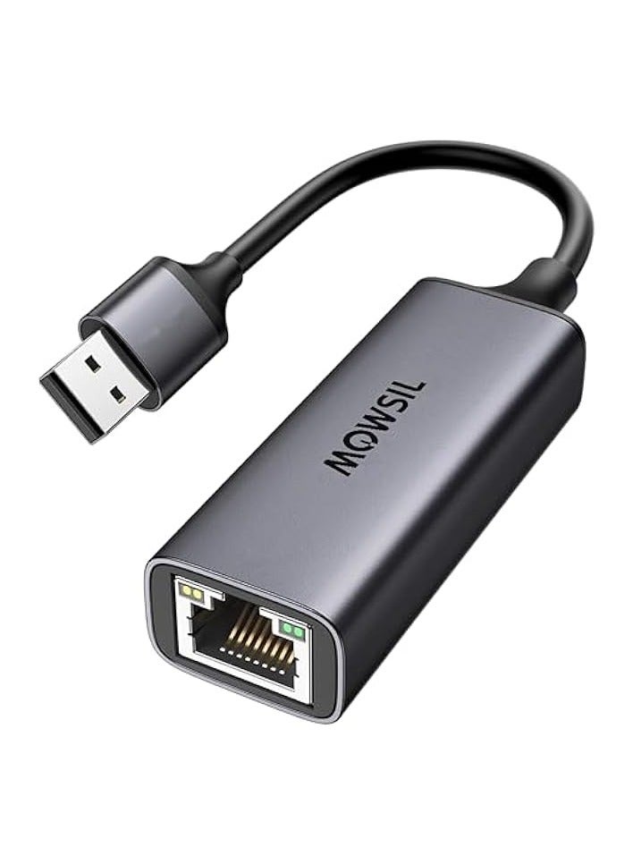 Mowsil USB 3.1 Ethernet Adapter Aluminum USB 3.1 to Network 1000Mbps Gigabit RJ45 LAN Internet Adapter Converter Compatible with MacBook iMac PC Switch Surface Pro Windows Mac OS/IOS Linux, - Image 1