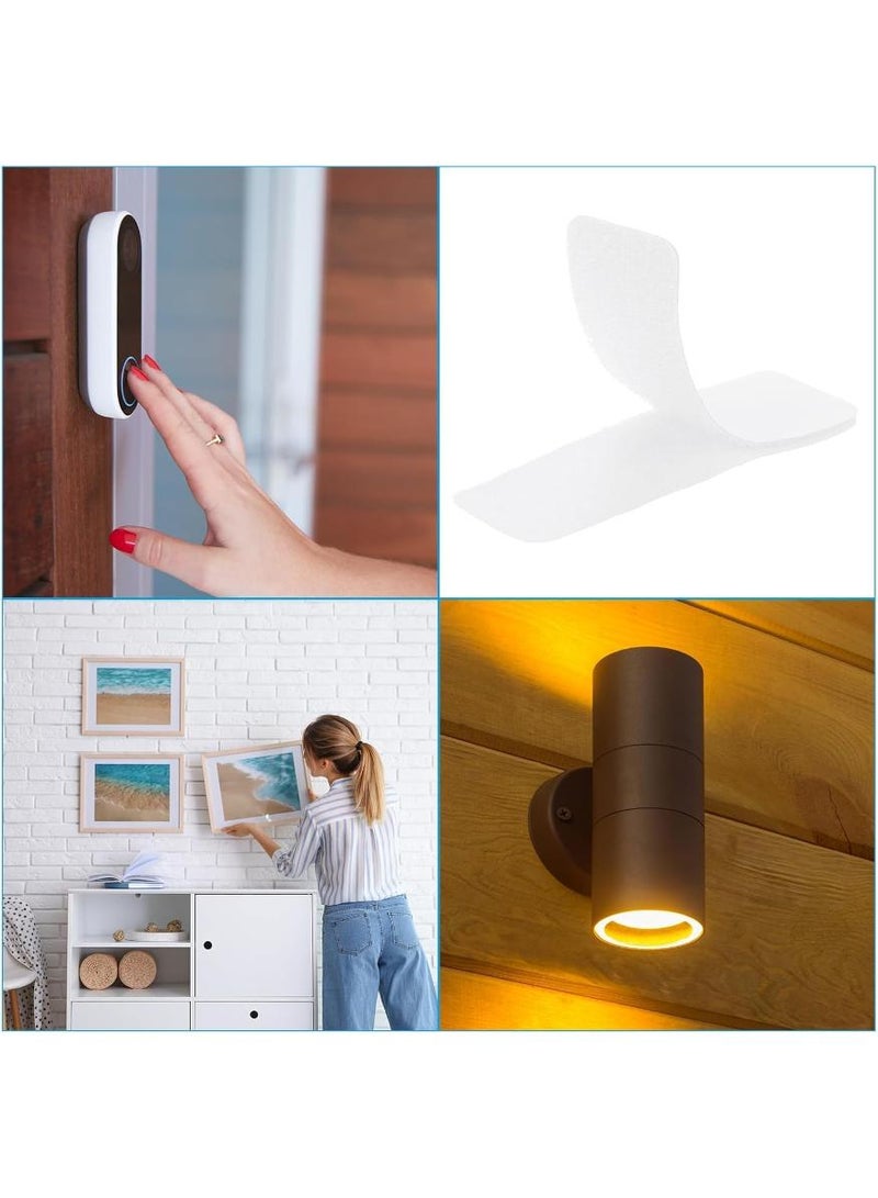 PAPERSAY 48 Sets Hook and Loop Strips with Adhesive - 2.5x10cm(1x4 inch), Double-Sided Adhesive Strip Strong Back Adhesive Hook & Loop Tape Fastener for Home or Office Use - Instead of Holes and Screws - Image 5